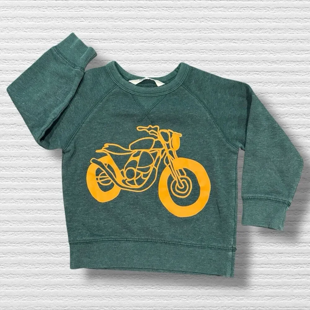H&M Motorcycle Sweatshirt – Kids 2–4Y